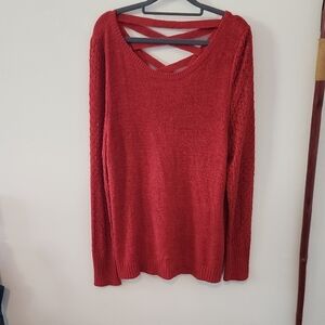 Maurices Red Off-the-Shoulder Sweater
